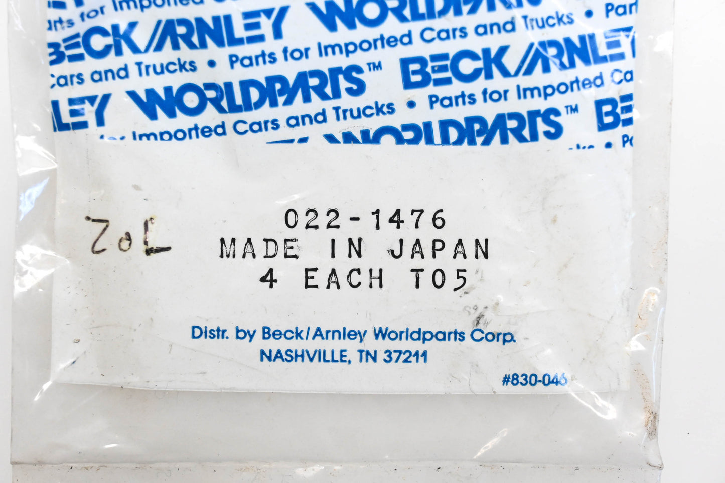 Beck/Arnley 022-1476 Valve Stem Seals Qty 4 NOS