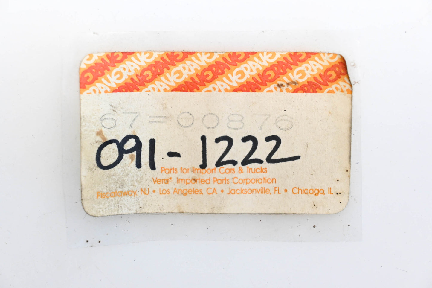 Vera 091-1222, 67-00876 Speedometer Cable NOS