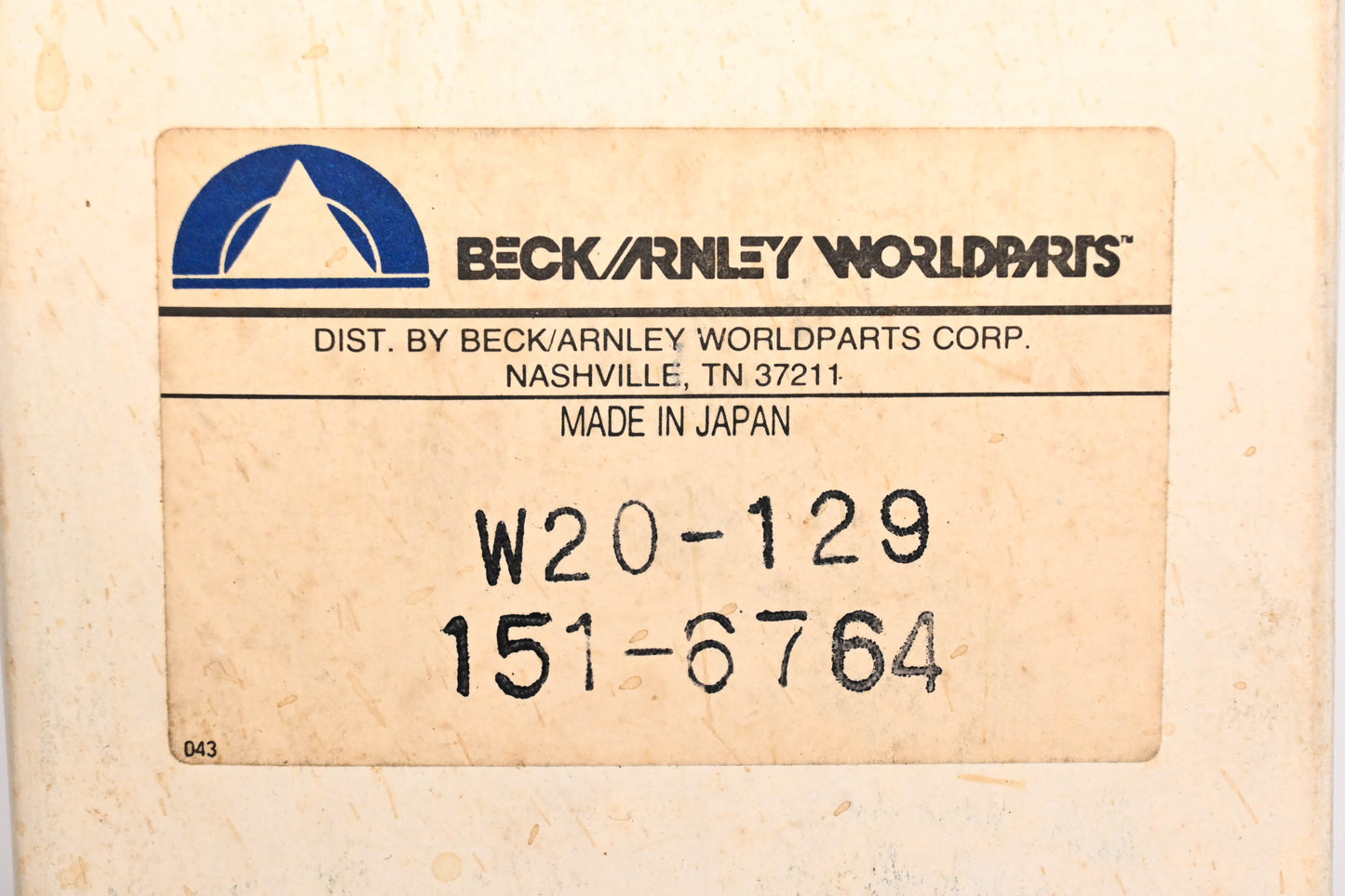 Beck/Arnley 151-6764, W20-129 Mechanical Fuel Pump Kit NOS