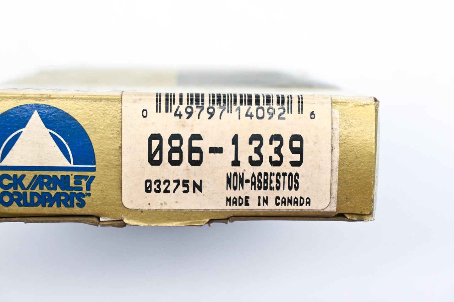 Beck/Arnley 086-1339, 03275N Super Deluxe Non-Asbestos Disc Brake Pad Kit NOS