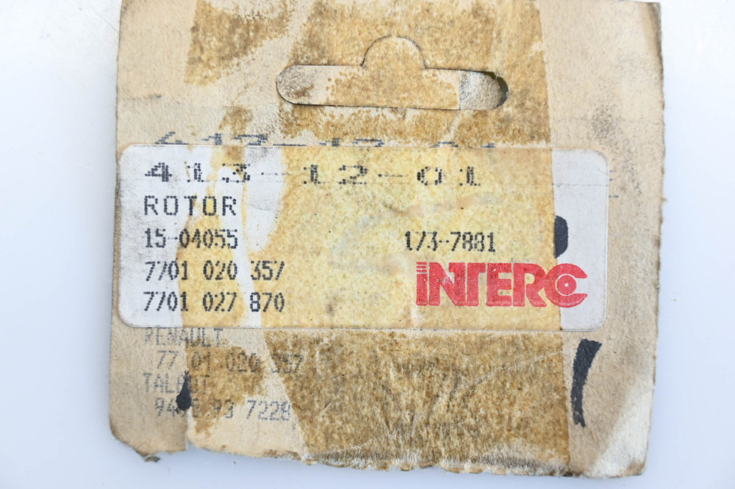 Facet 173-7881, 15-04055, 413-12-01 Interco Distributor Rotor NOS