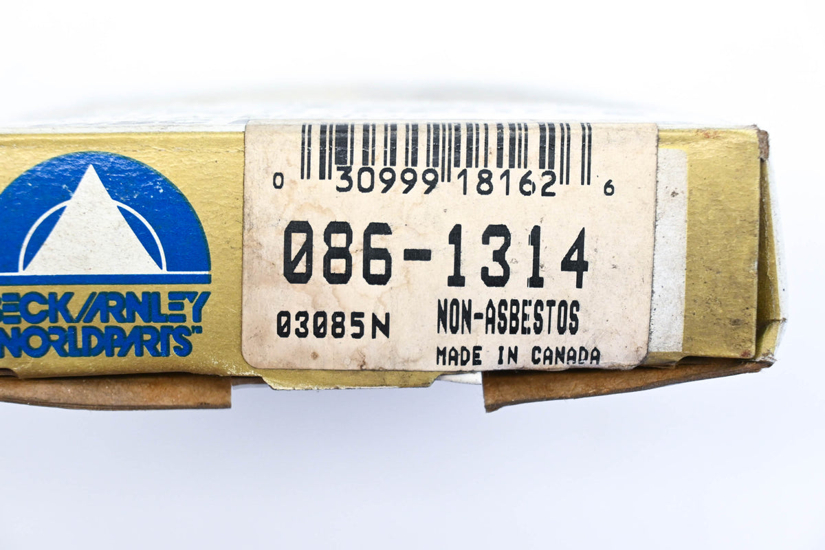 Beck/Arnley 086-1314 Super Deluxe Non-Asbestos Disc Brake Pad Kit NOS