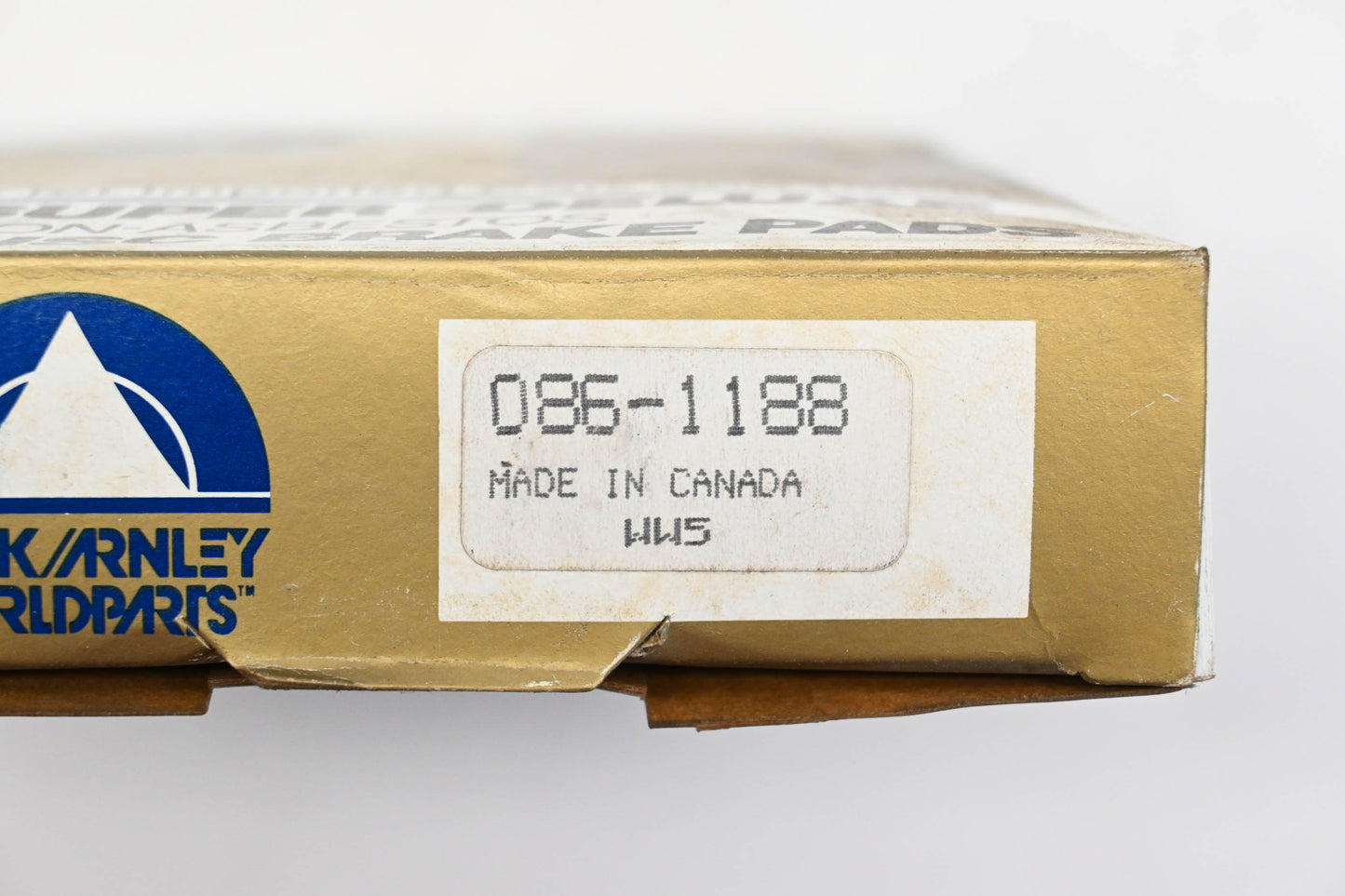 Beck/Arnley 086-1188 Super Deluxe Non-Asbestos Disc Brake Pad Kit NOS