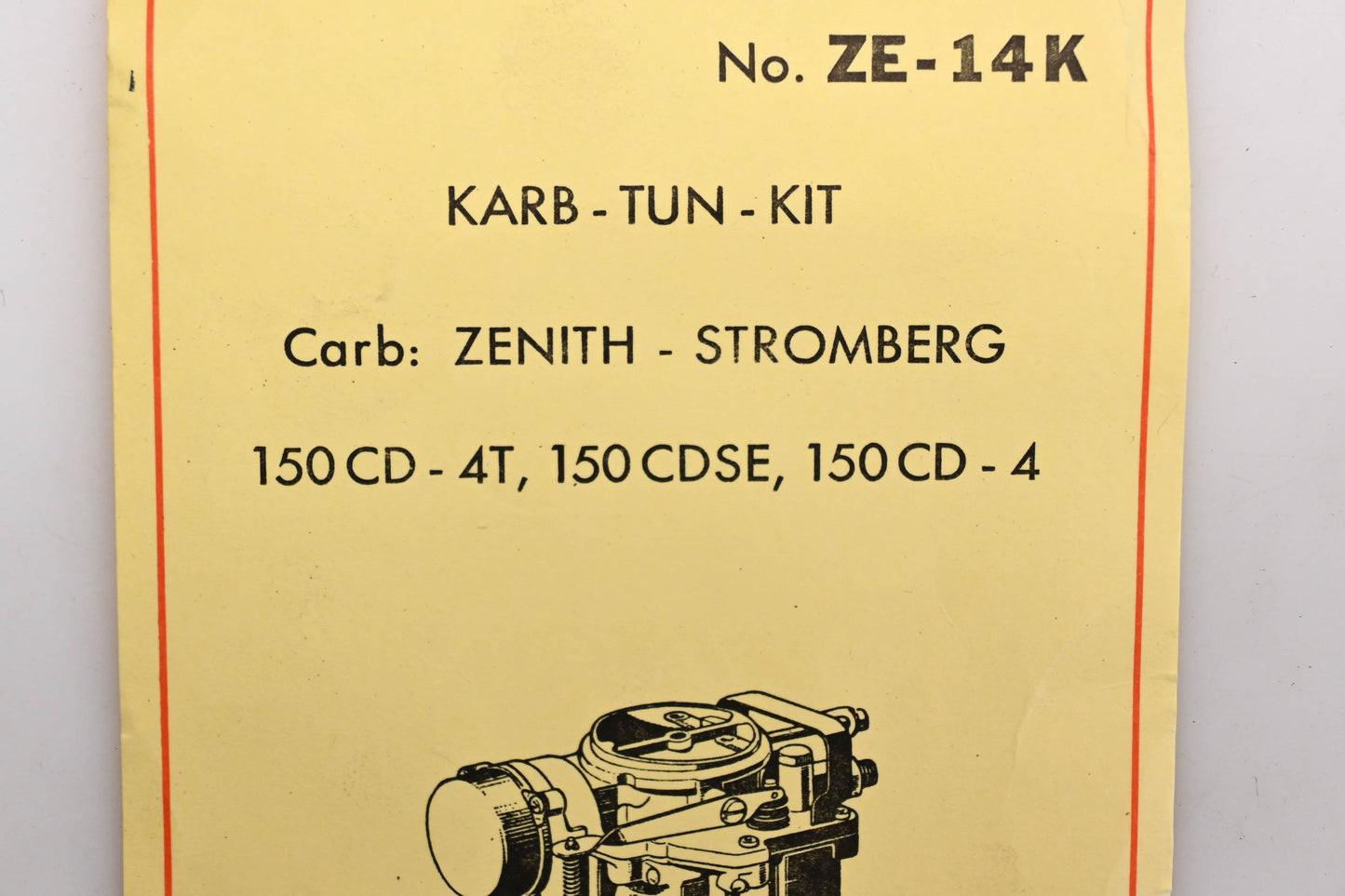 Royze ZE-14K, 50-487-1 Carb-Tune-Kit NOS