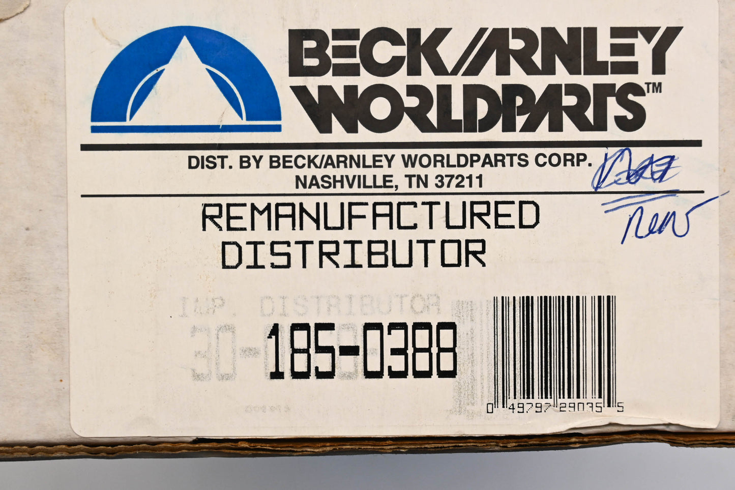 Beck/Arnley 185-0388, T3T64171Y01, 6730 Nissan Remanufactured Distributor NOS