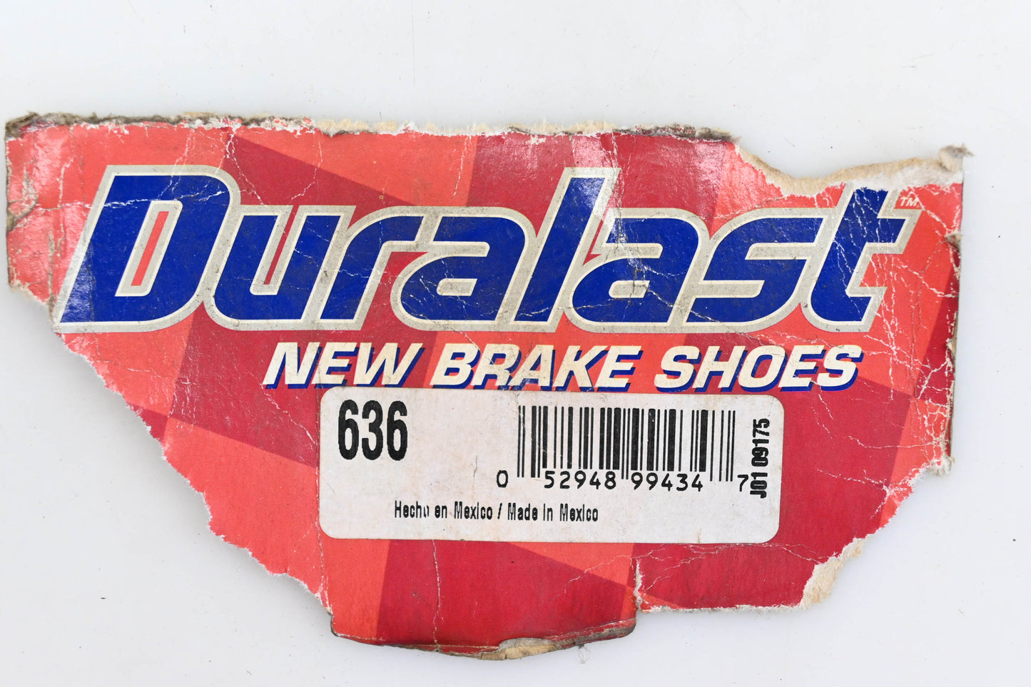 Duralast 636 Drum Brake Shoe Kit NOS