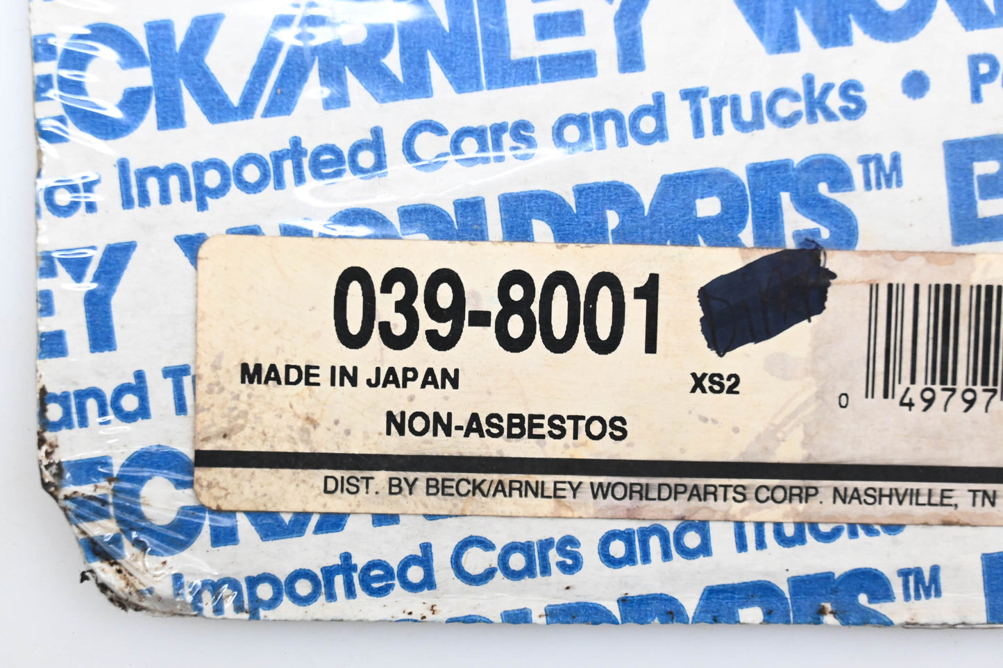 Beck/Arnley 039-8001 Oil Pump Gasket Kit NOS