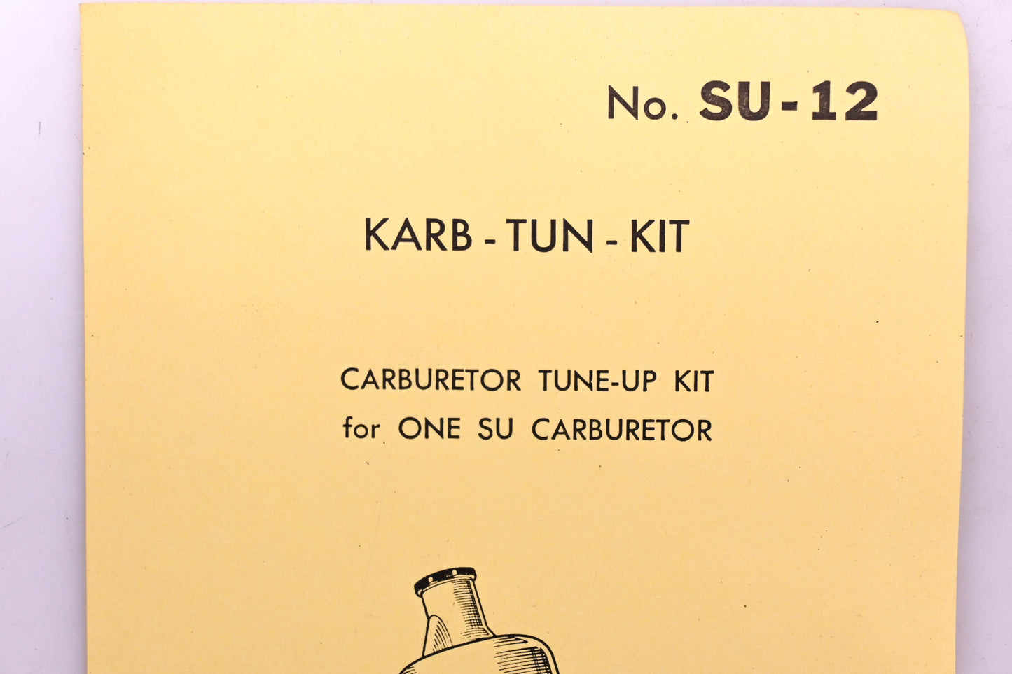 Vera SU-12, 52-02849 Royze S.U. Carburetor HS Series Tune-Up Kit NOS