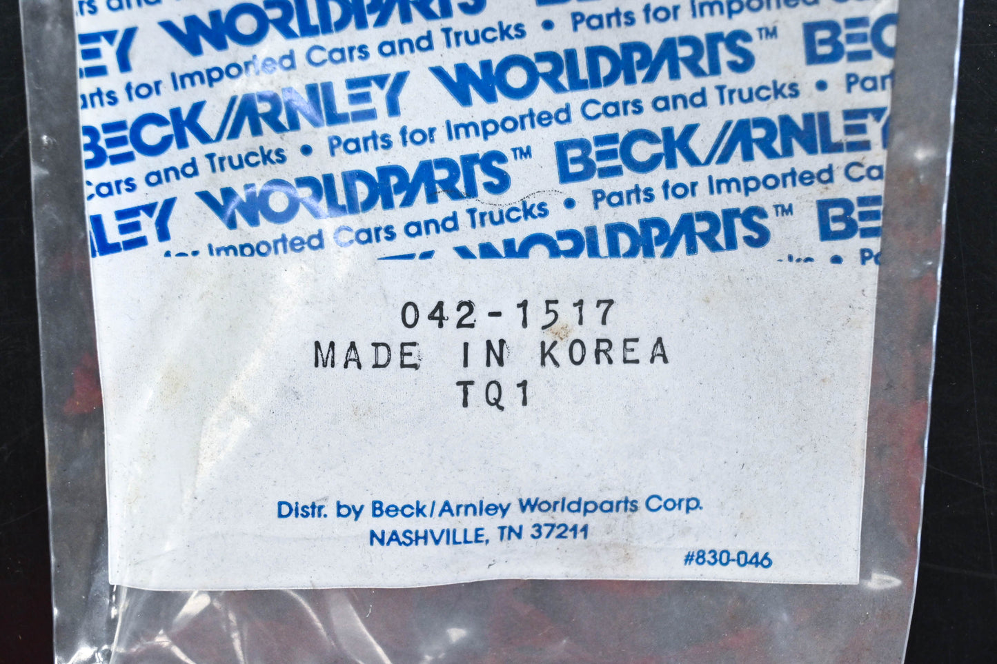 Beck/Arnley 042-1517 Crankcase Breather Filter Element NOS