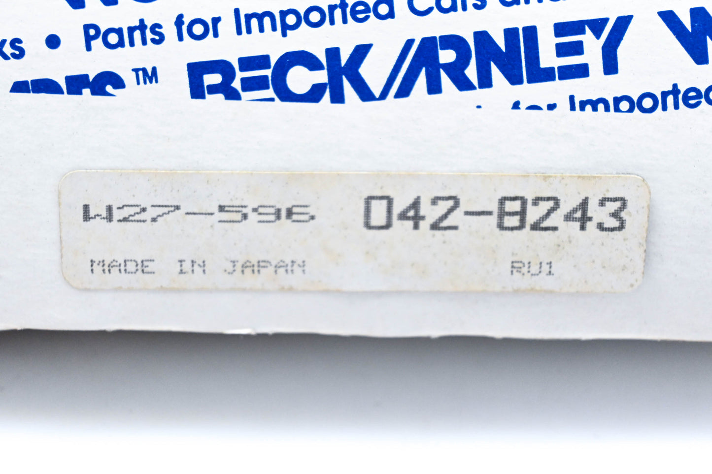 Beck/Arnley 042-8243, W27-596 Air Filter NOS