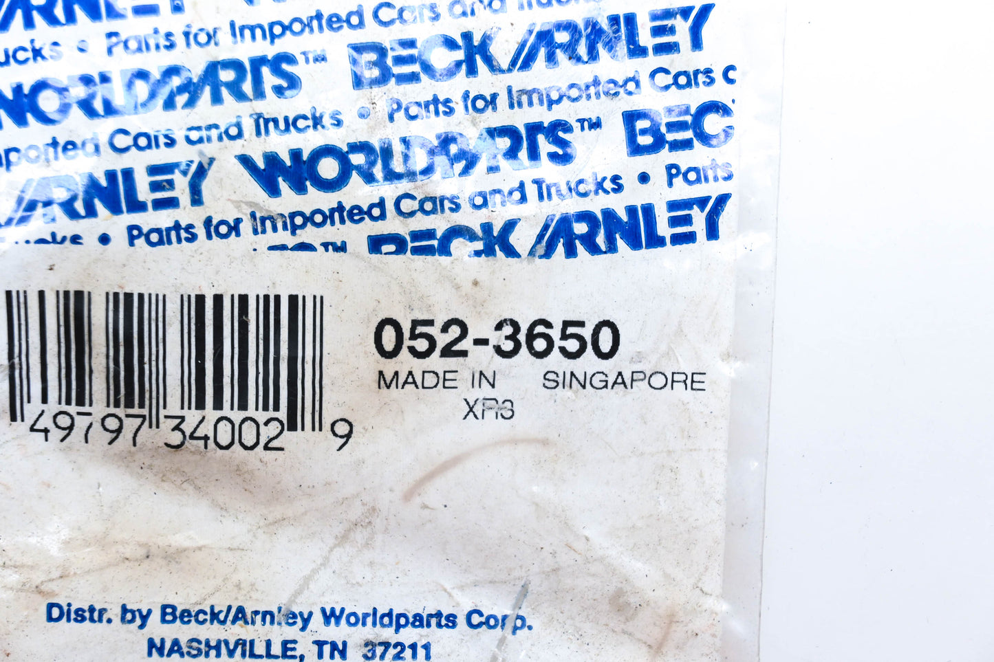 Beck/Arnley 052-3650 Camshaft Seal NOS