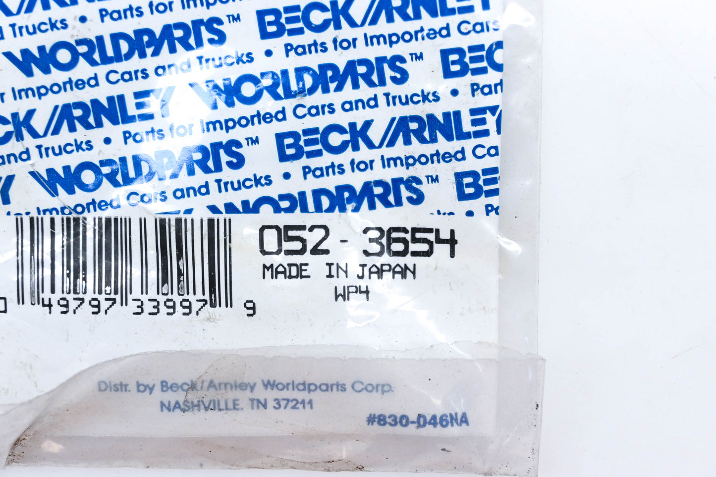 Beck/Arnley 052-3654 Nissan Crankshaft Seal NOS