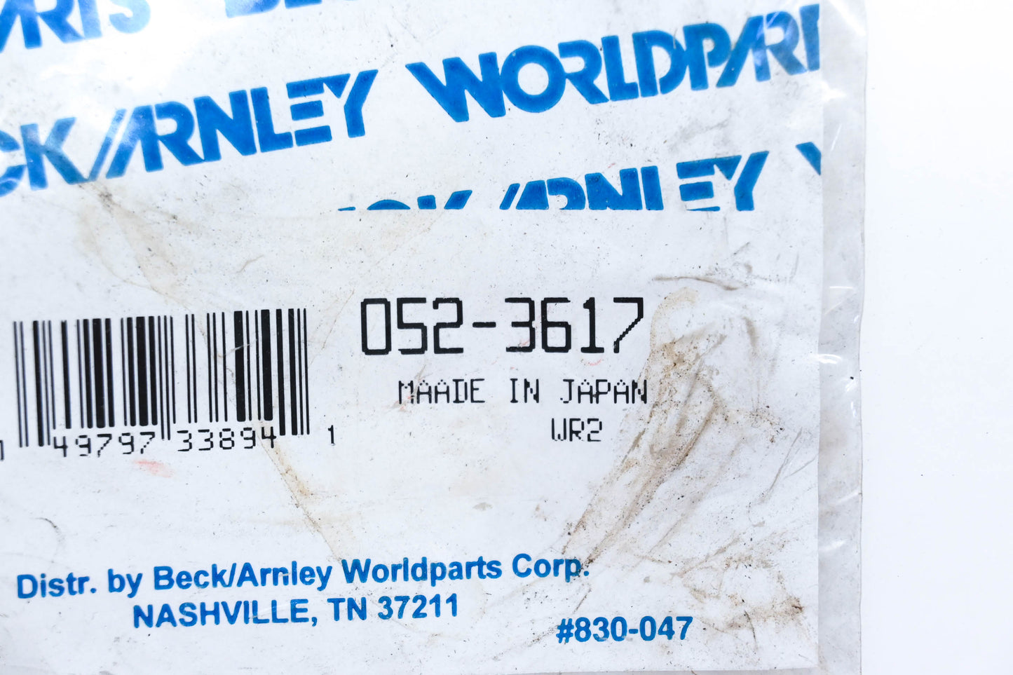 Beck/Arnley 052-3617 Rear Main Seal NOS