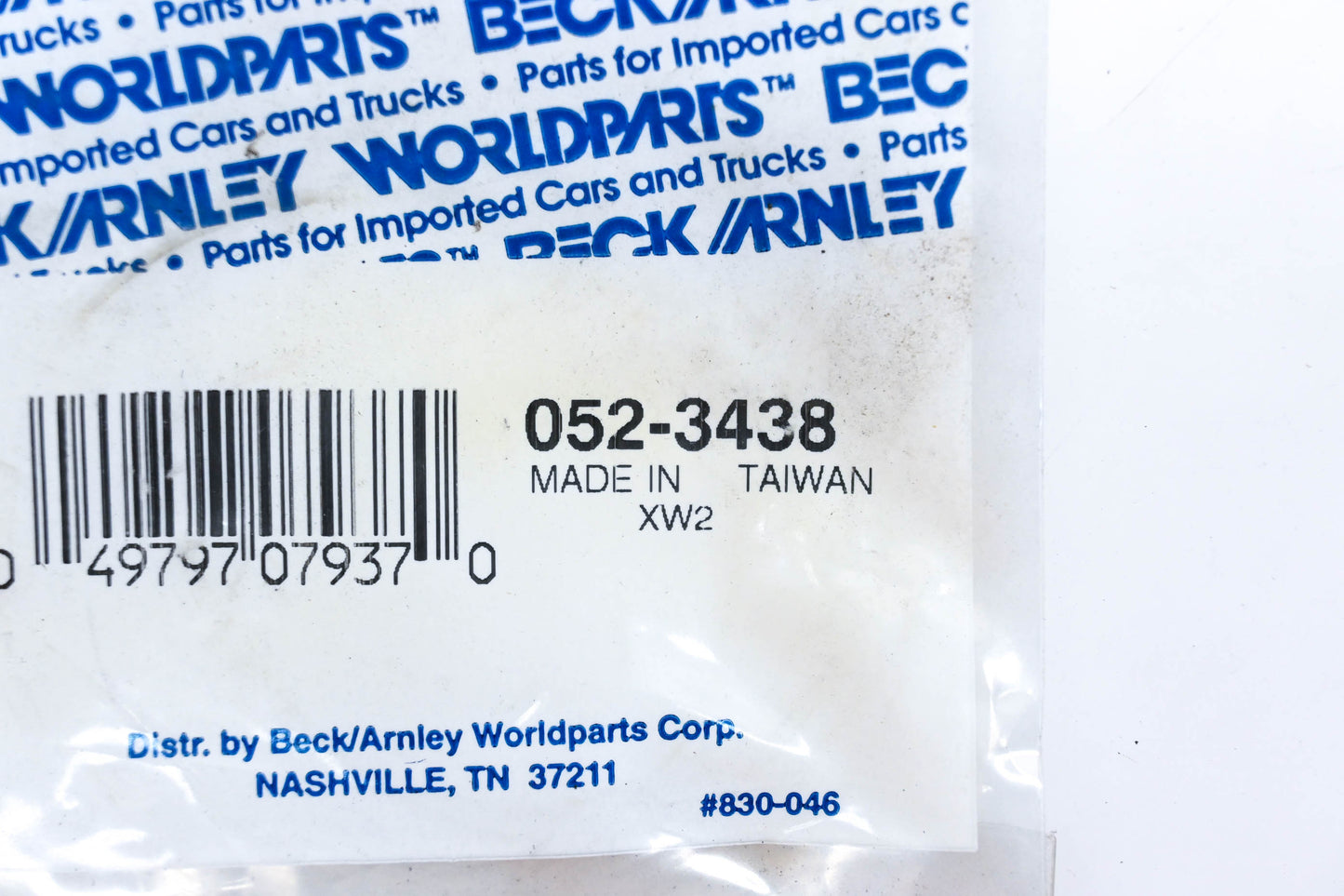 Beck/Arnley 052-3438 Wheel Seal NOS