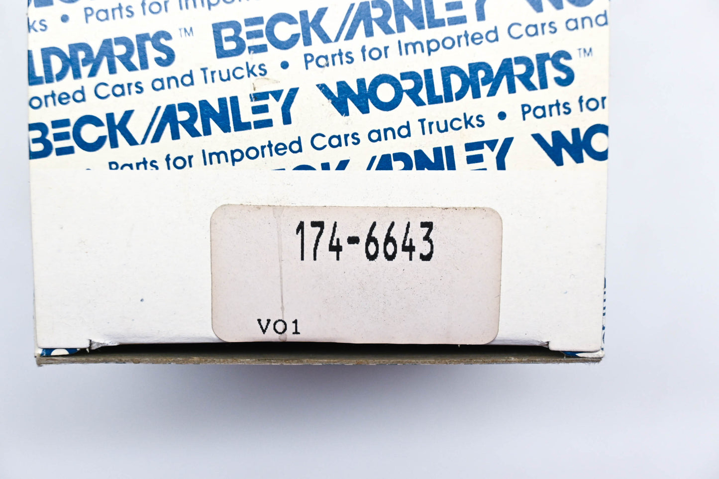 Beck/Arnley 174-6643 Distributor Cap NOS