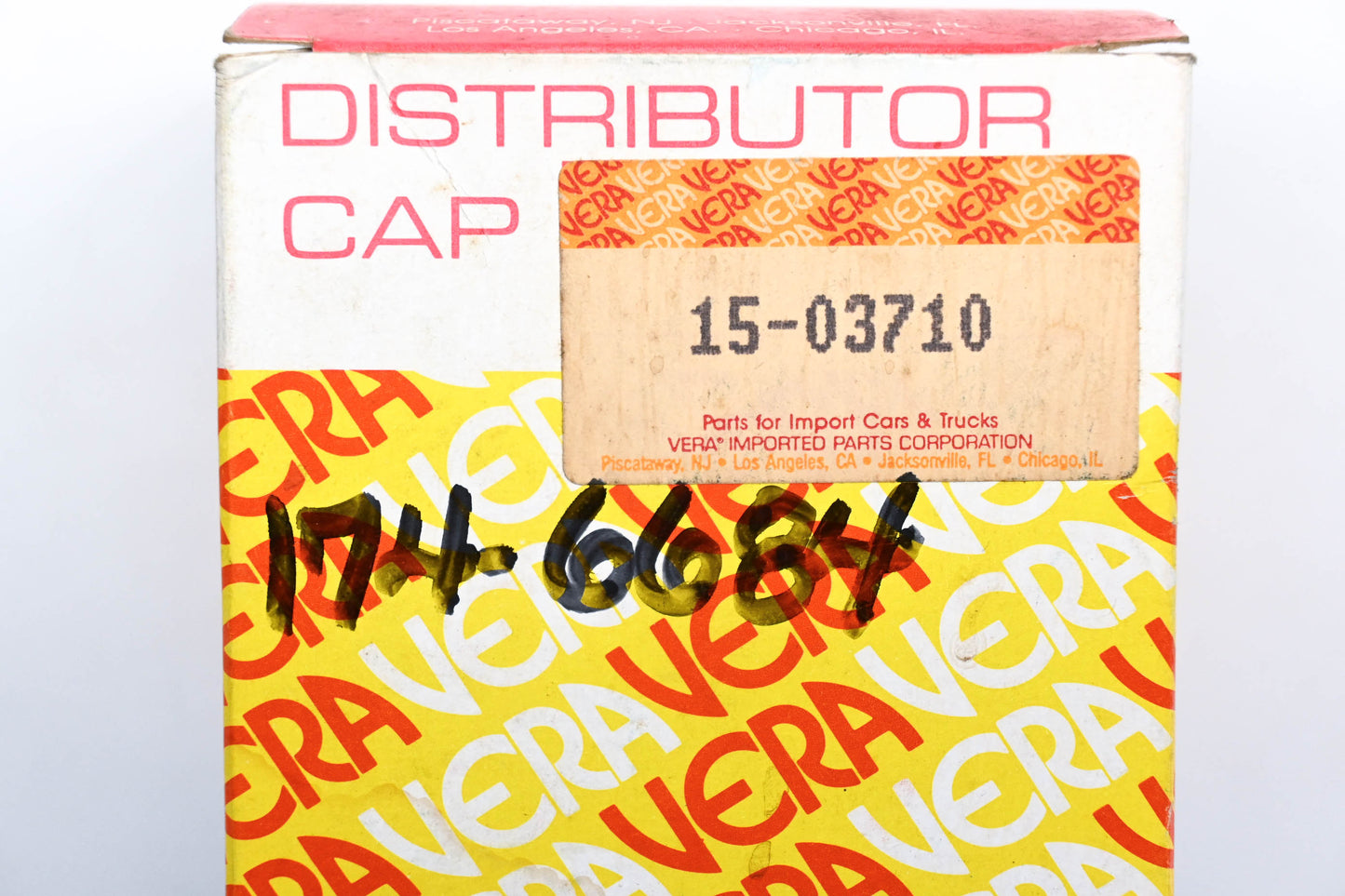 Vera 174-6684, 15-03710 78-79 Dodge Omni Plymouth Horizon Distributor Cap Kit NOS
