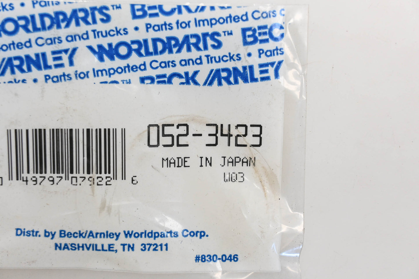 Beck/Arnley 052-3423, 90043-11141, NJ454 Camshaft Seal NOS