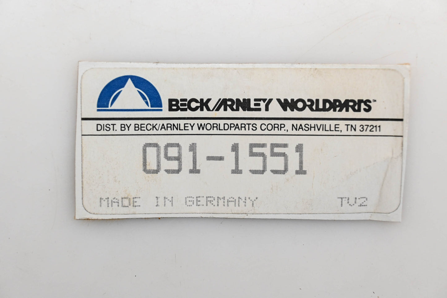 Beck/Arnley 091-1551 Speedometer Cable NOS