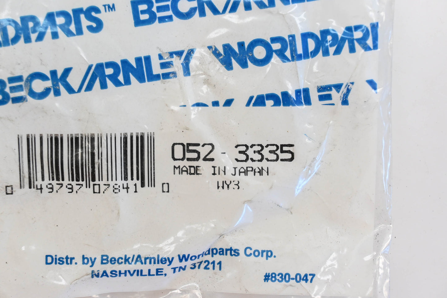 Beck/Arnley 052-3335 Toyota Wheel Seal Kit NOS