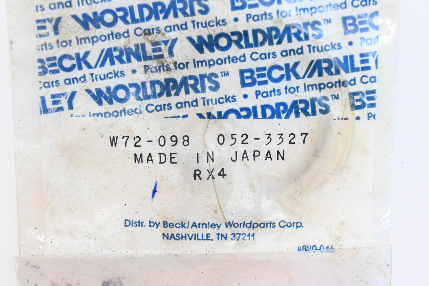 Beck/Arnley 052-3327, W72-098 Wheel Seals Qty 2 NOS