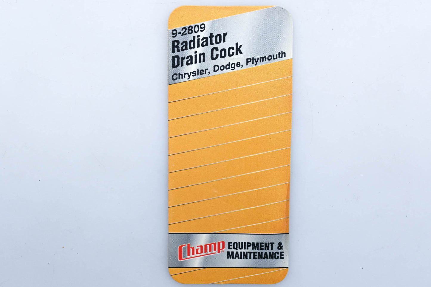 Champ 9-2809 Radiator Drain Cock NOS