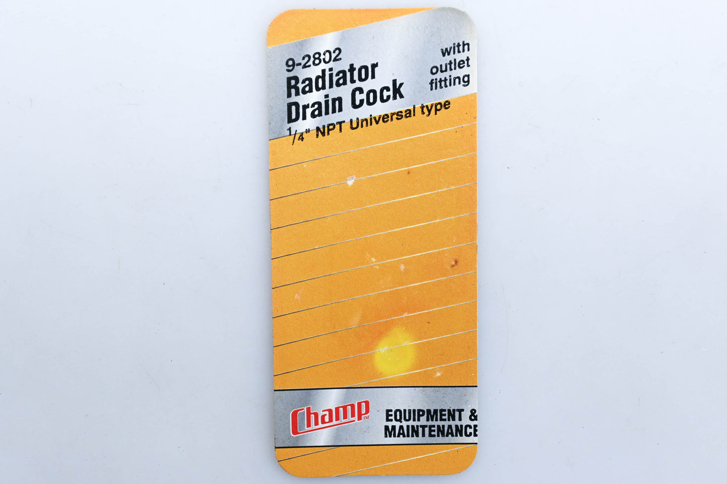 Champ 9-2802 1/4" Universal Radiator Drain Cock NOS
