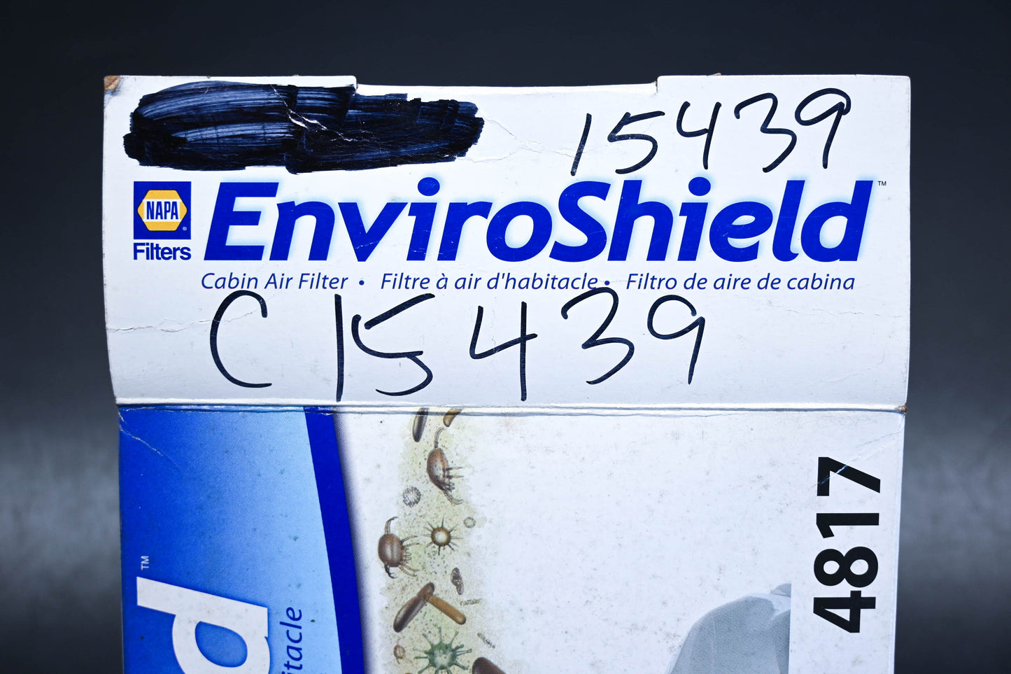 NAPA 4817, C15439, 15439 EnviroShield Cabin Air Filter NOS