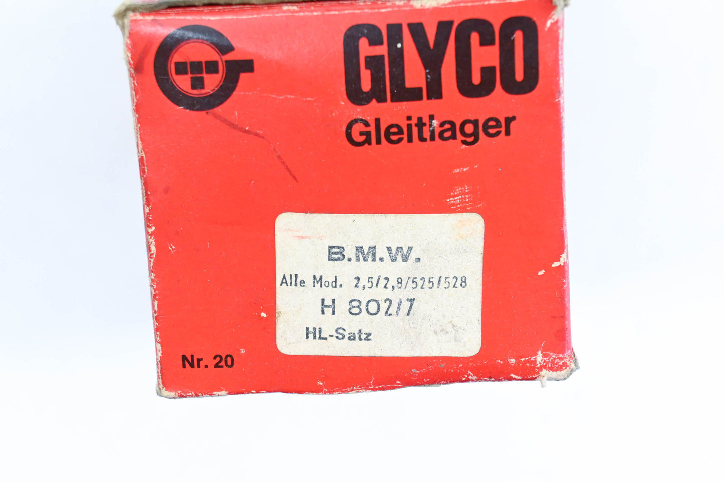 Glyco H 802/7, 014-0368 BMW Main Bearing Kit NOS