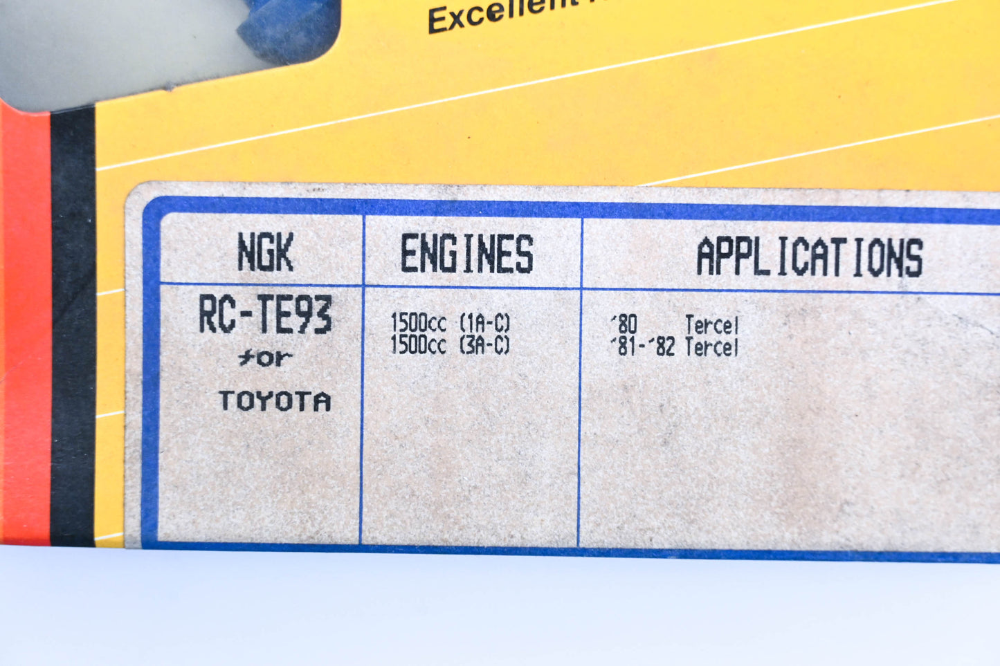 NGK RC-TE93 Resistor Spark Plug Wire Kit NOS