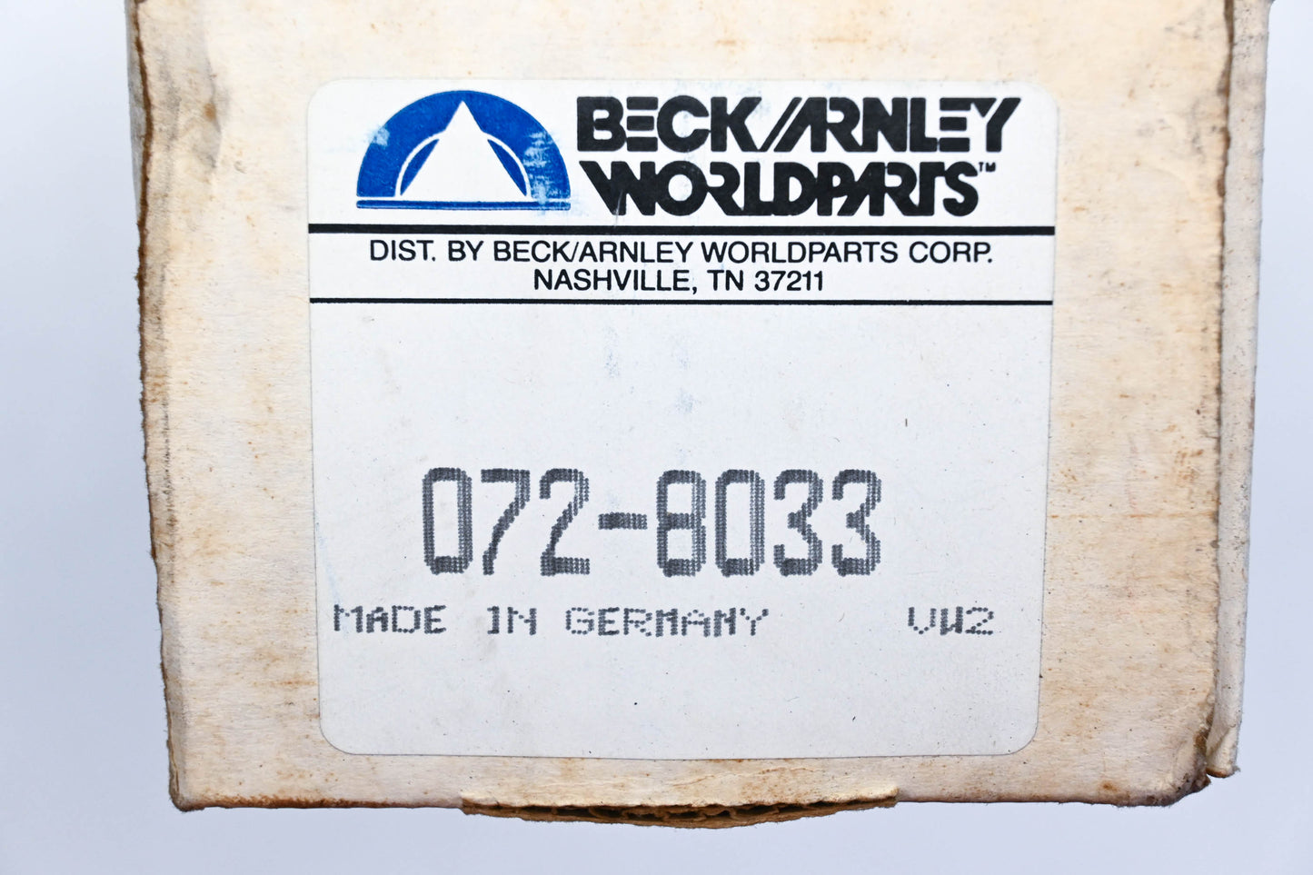 Beck/Arnley 072-8033, 11805 Ate Brake Master Cylinder Element NOS