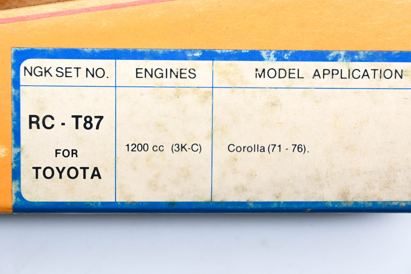 NGK RC-T87 Resistor Spark Plug Wire Kit NOS