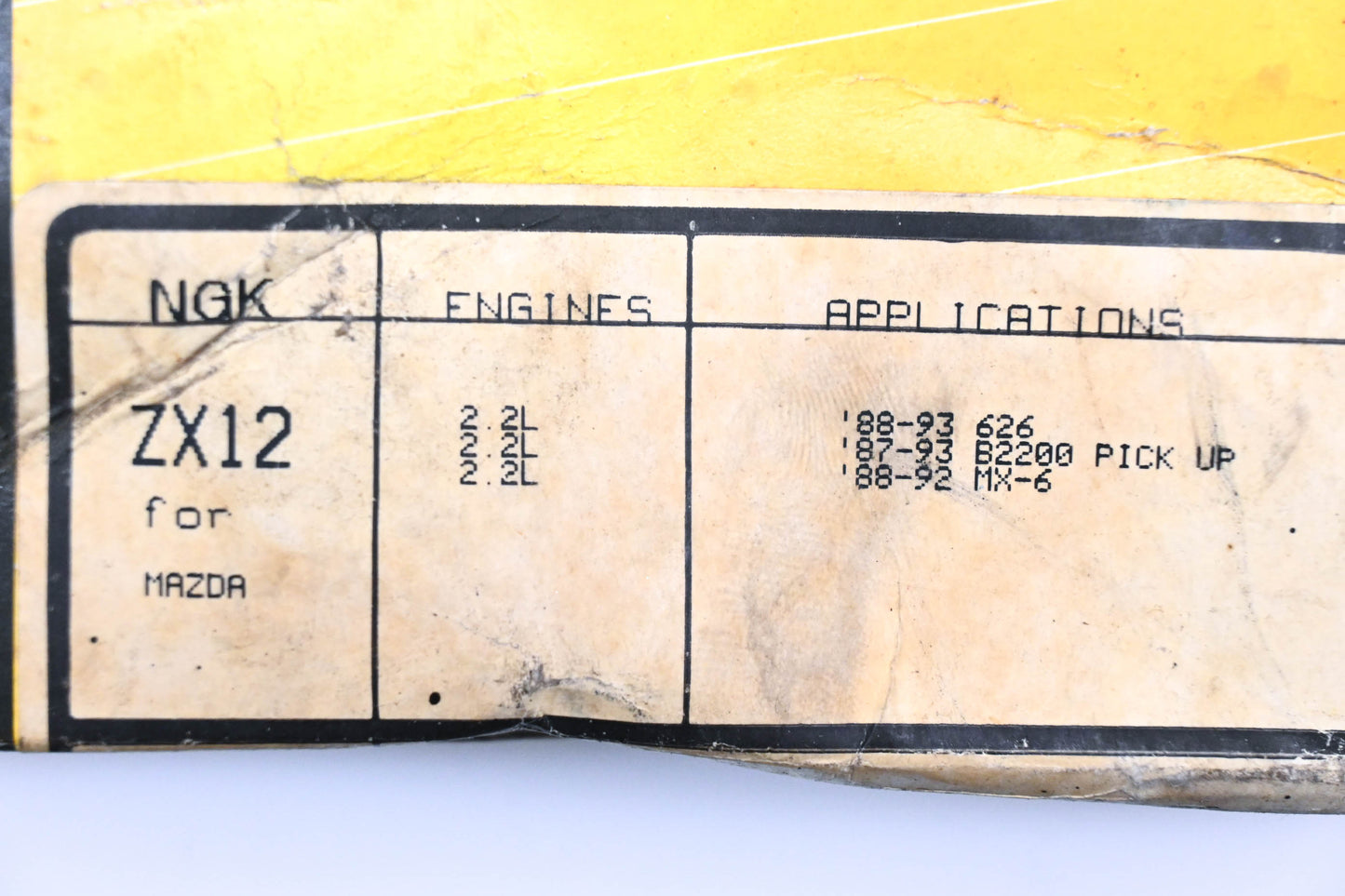 NGK ZX12 Resistor Spark Plug Wire Kit NOS