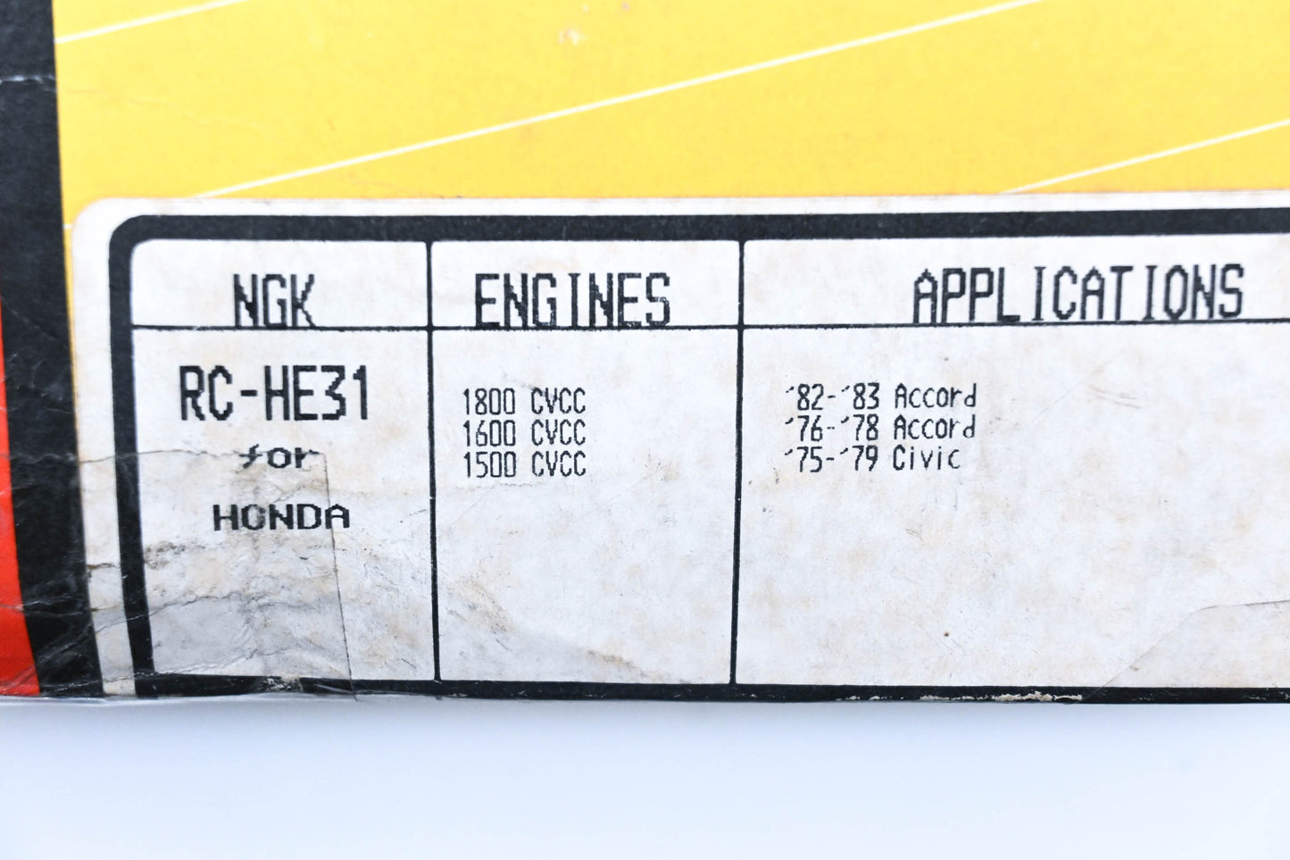 NGK RC-HE31 Resistor Spark Plug Wire Kit NOS