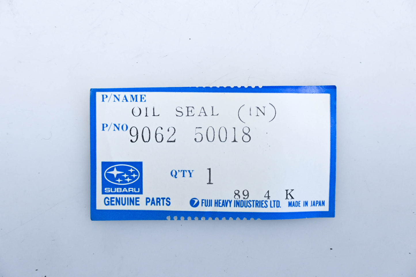 Subaru 9062 50018, 9062-50018, 906250018 Wheel Seal NOS