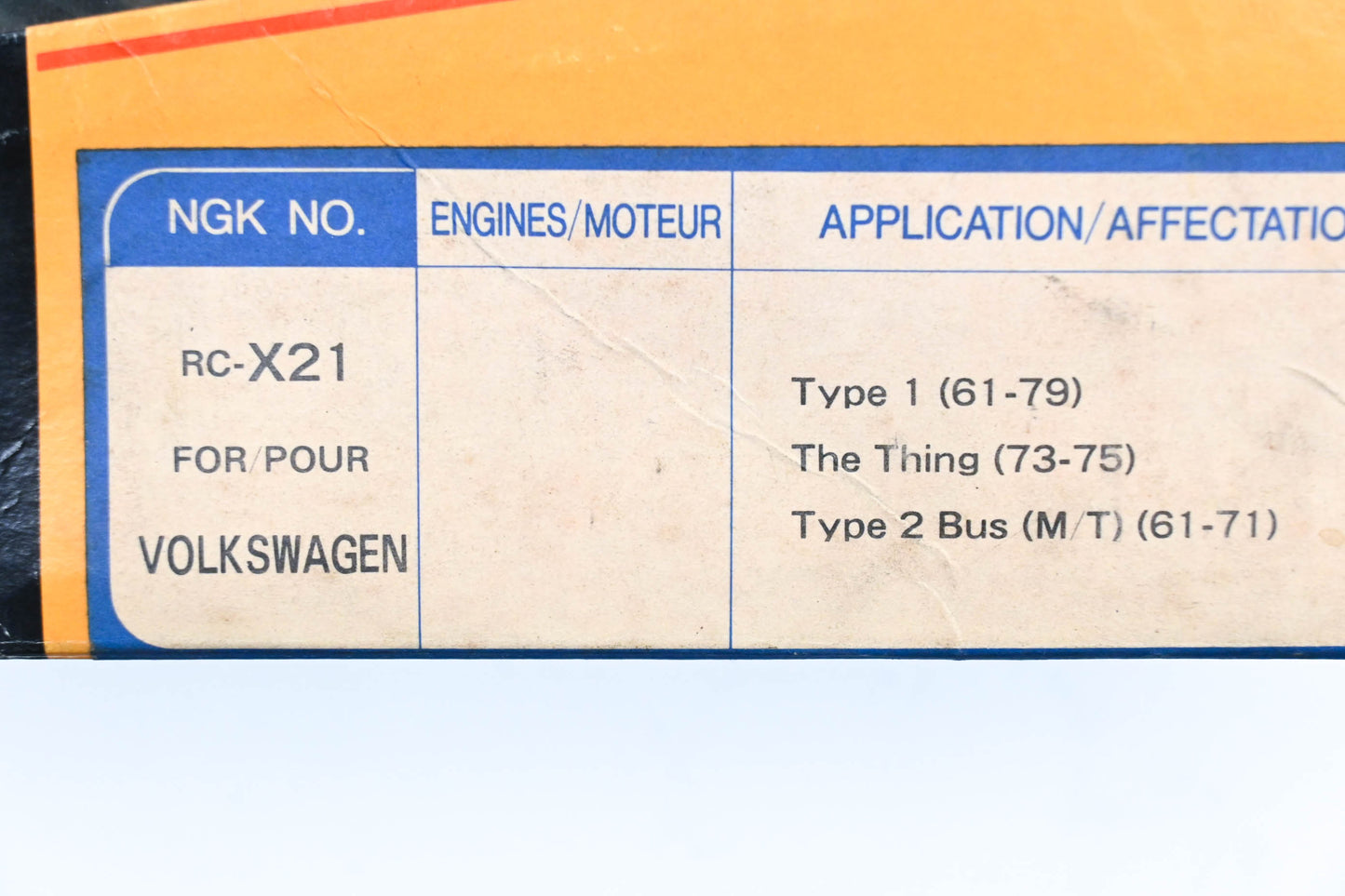 NGK RC-X21 Resistor Spark Plug Wire Kit NOS