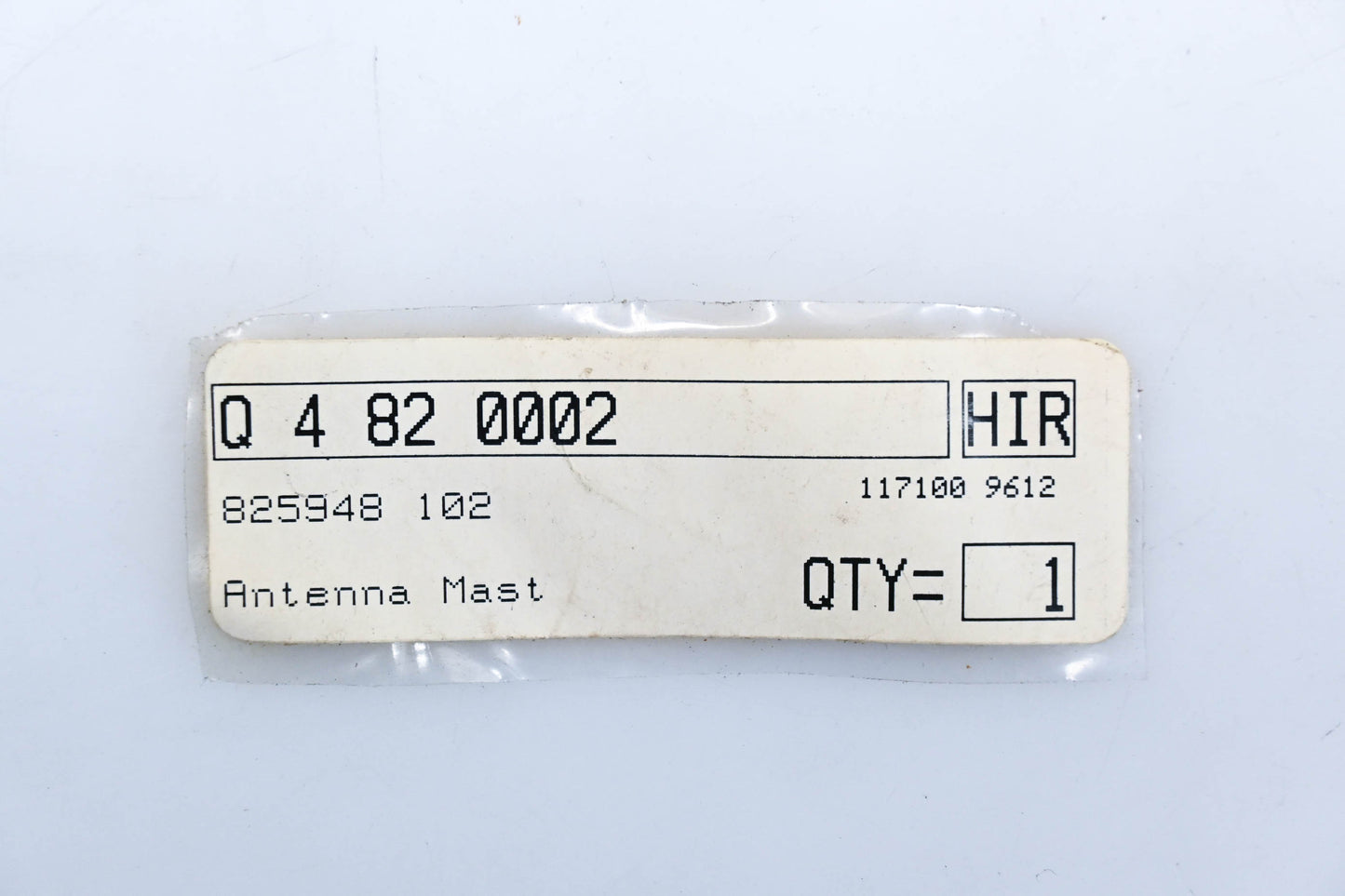 Hirschmann 825948-102, 825948 102, Q 4 82 0002 Telescoping Antenna NOS
