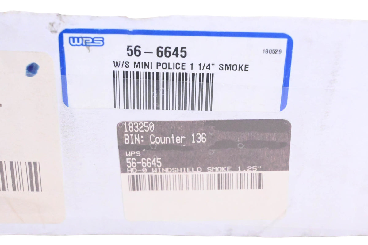 Slipstreamer 56-6645 Smoke Tinted Mini Police Windshield NOS