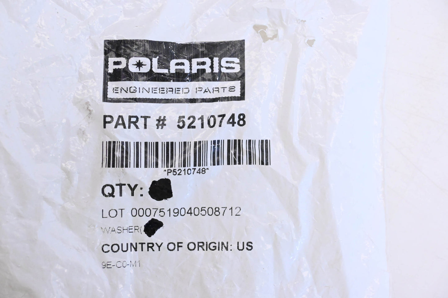 New OEM Polaris 5210748 Washers Qty 7 NOS