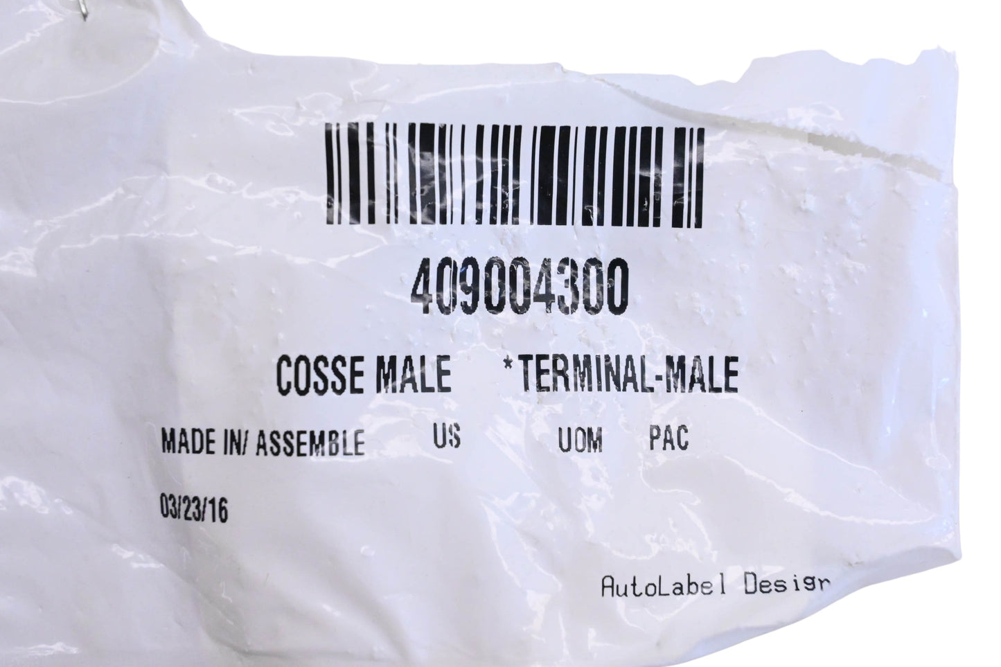 Aftermarket 409004300 Male Terminal NOS