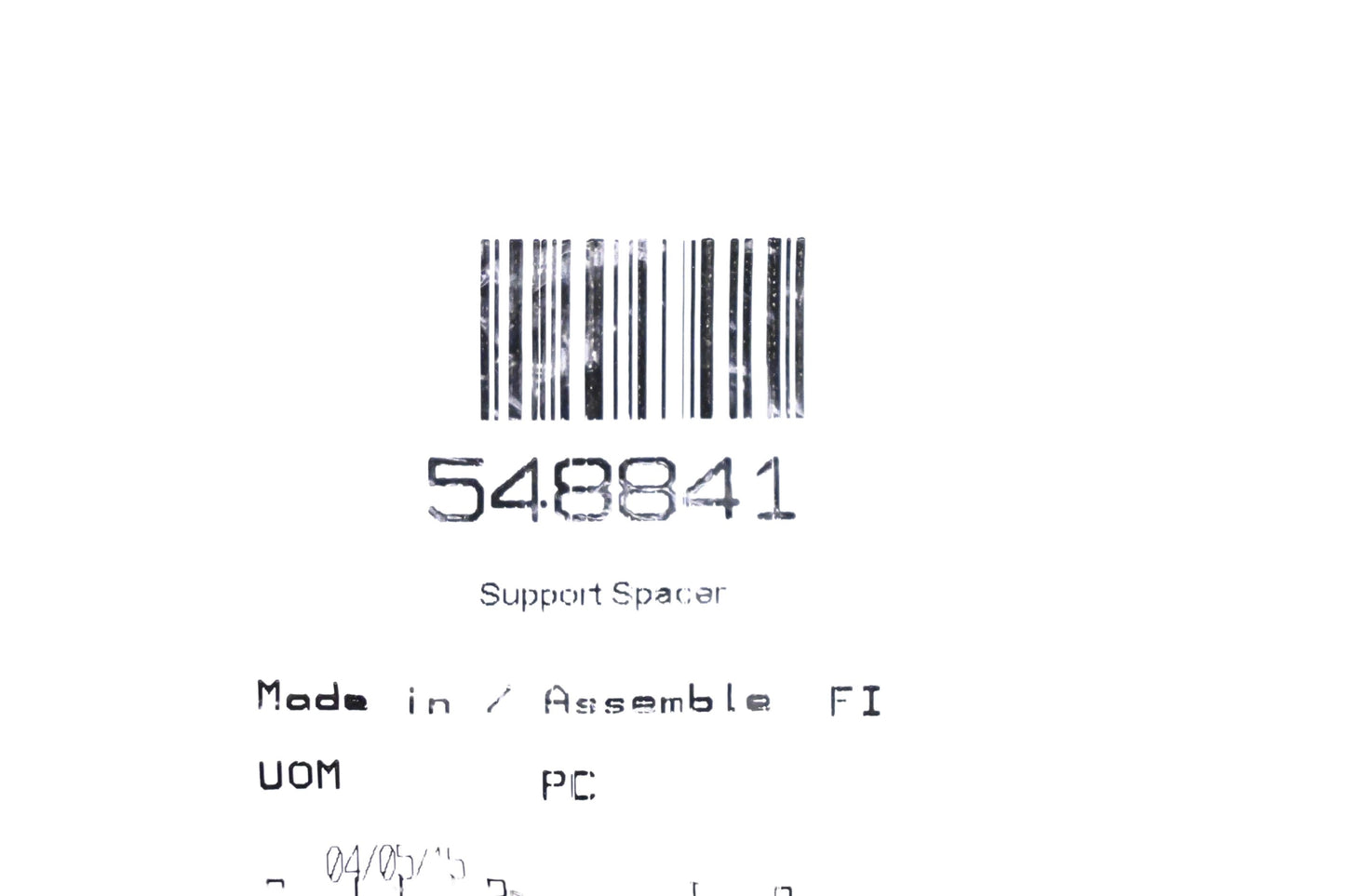 Aftermarket 548841 Support Spacer NOS