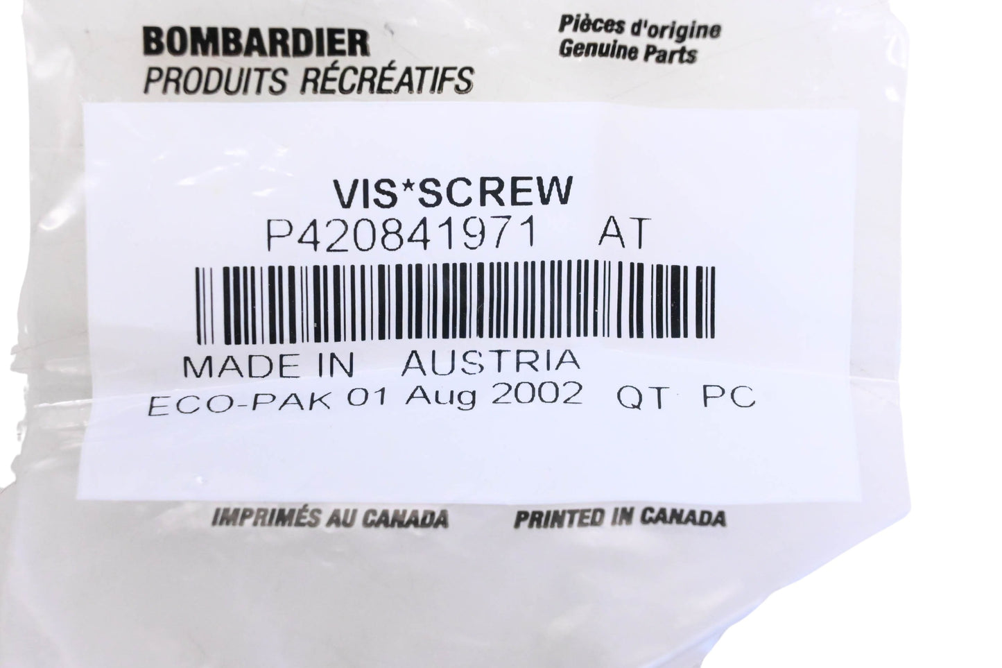 Aftermarket 420841971 Screw NOS