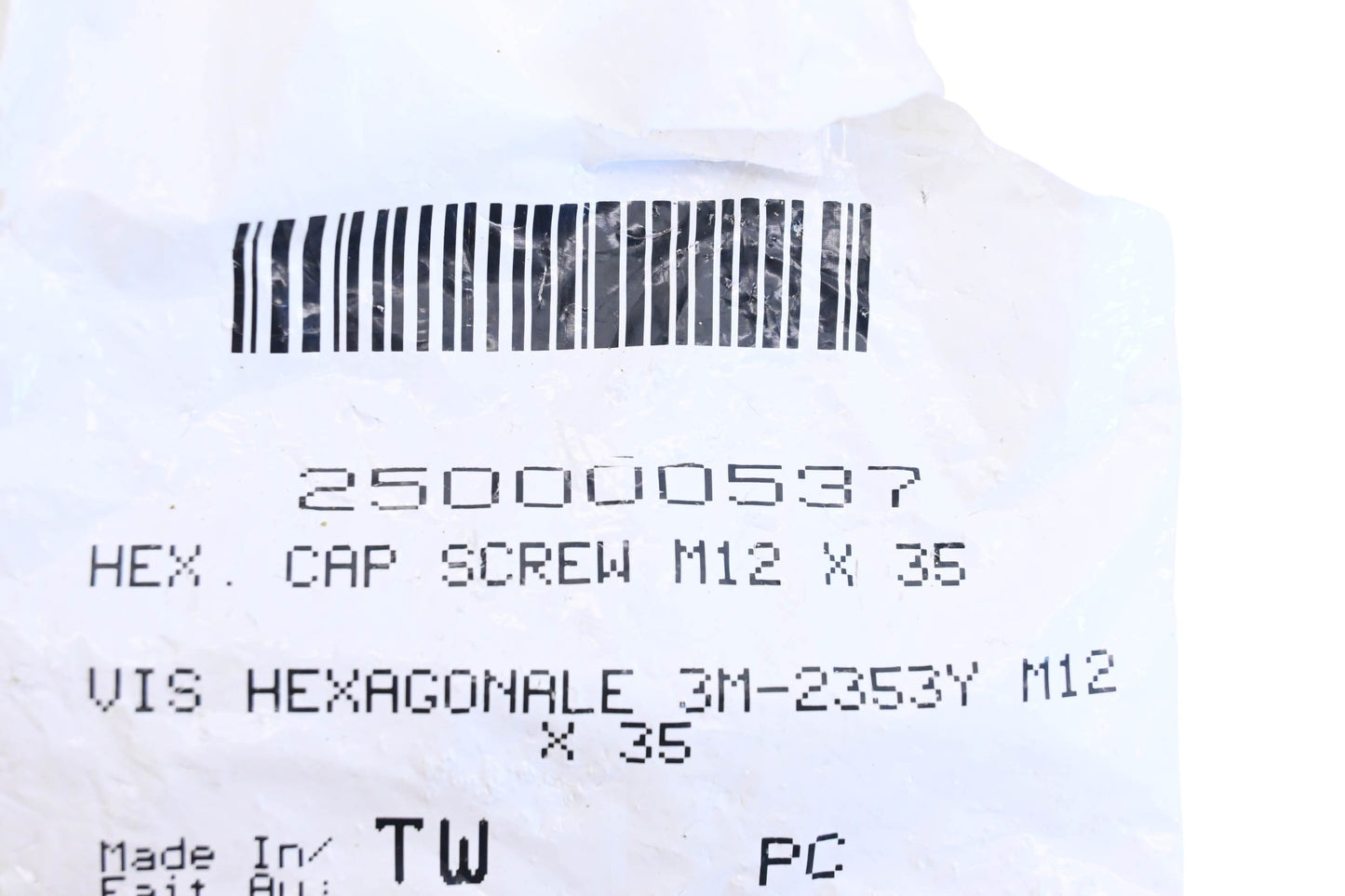 Aftermarket 250000537 Hex Cap Screw NOS