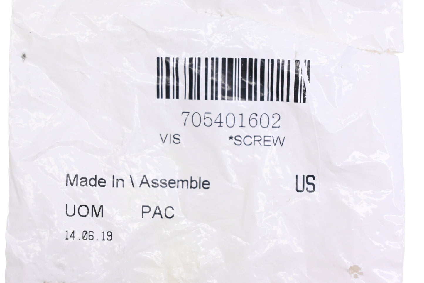 Aftermarket 705401602 Screw NOS
