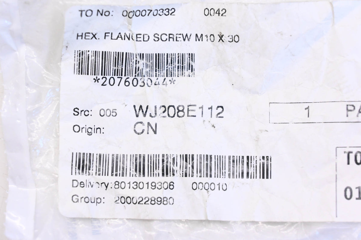 Aftermarket 207603044 Hex Flange Screws Qty 4 NOS