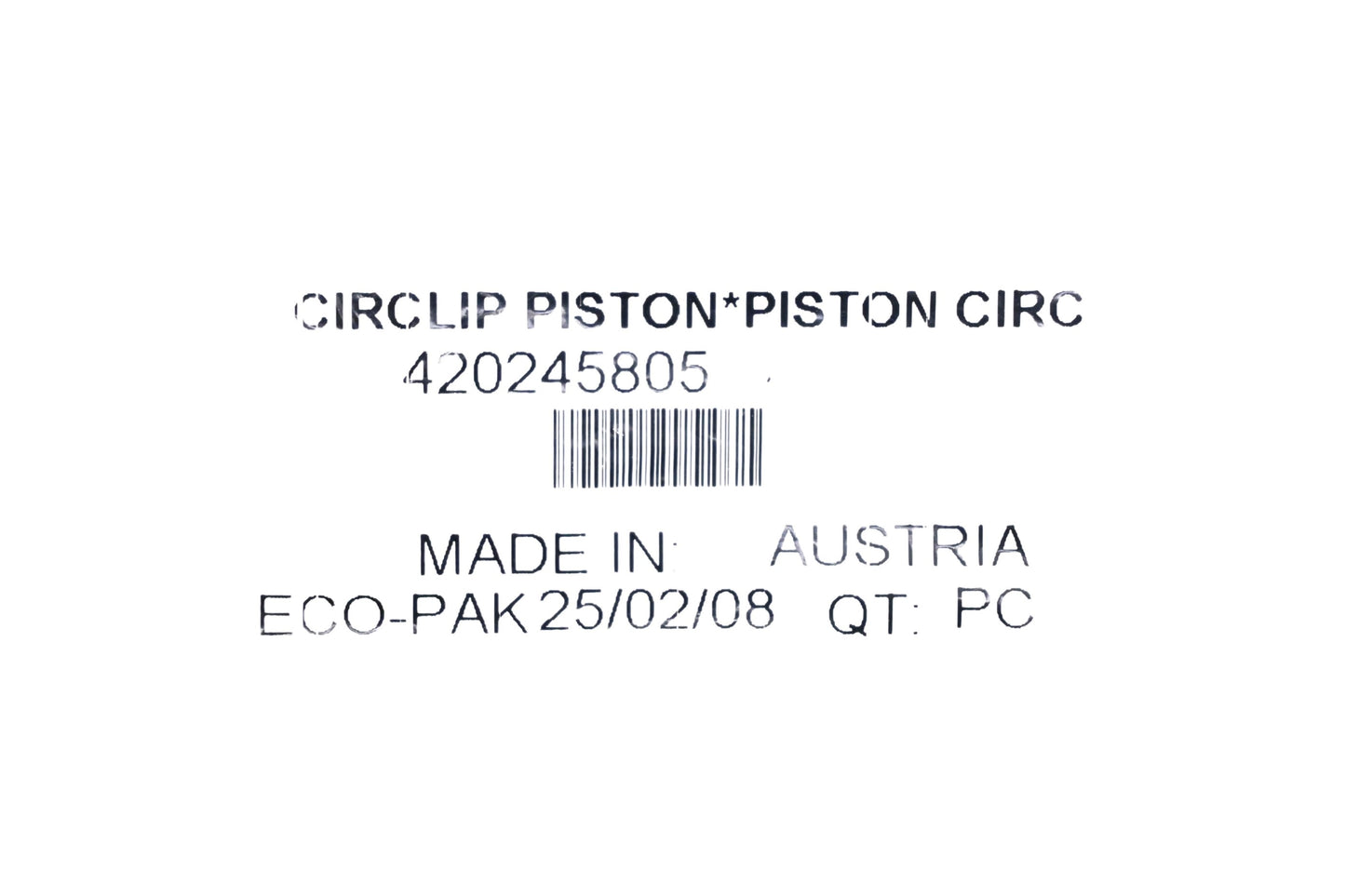 Aftermarket 420245805 Piston Circlip NOS