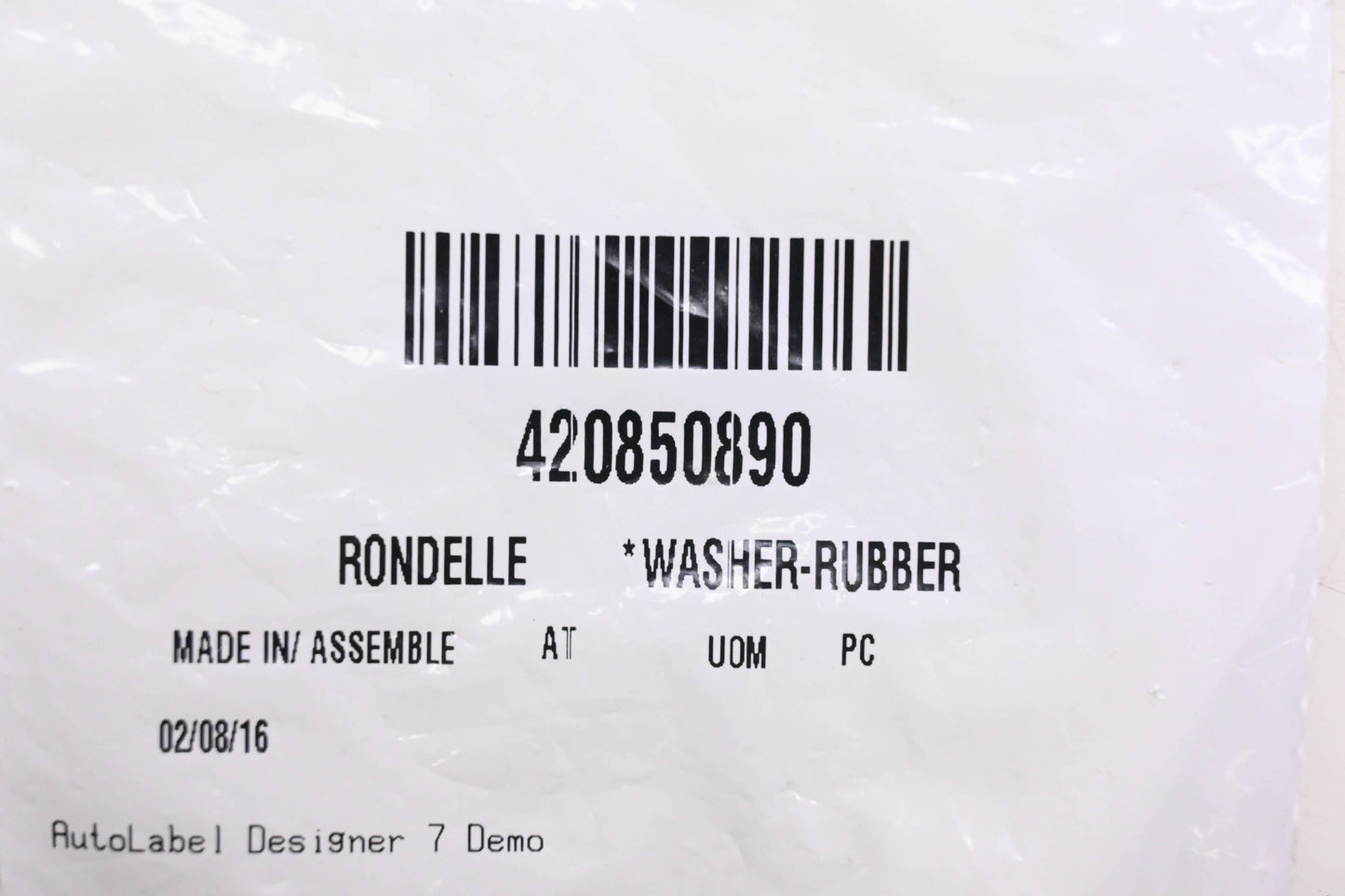 Aftermarket 420850890 Rubber Washer NOS