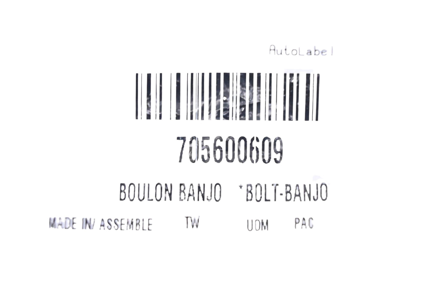 Aftermarket 705600609 Banjo Bolt NOS