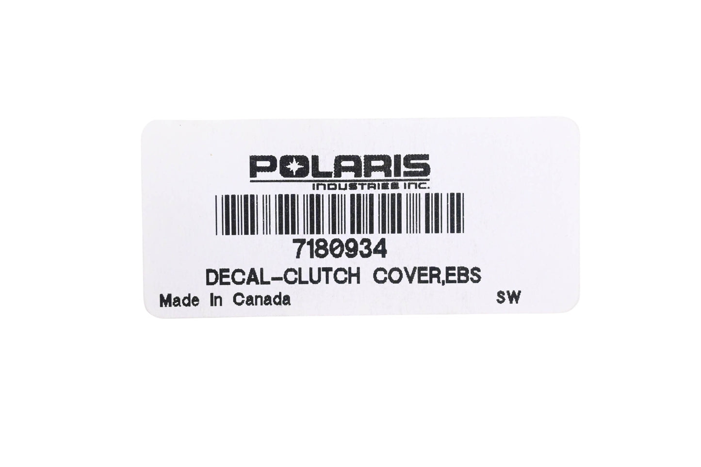 New OEM Polaris 7180934 Clutch Cover Decal NOS