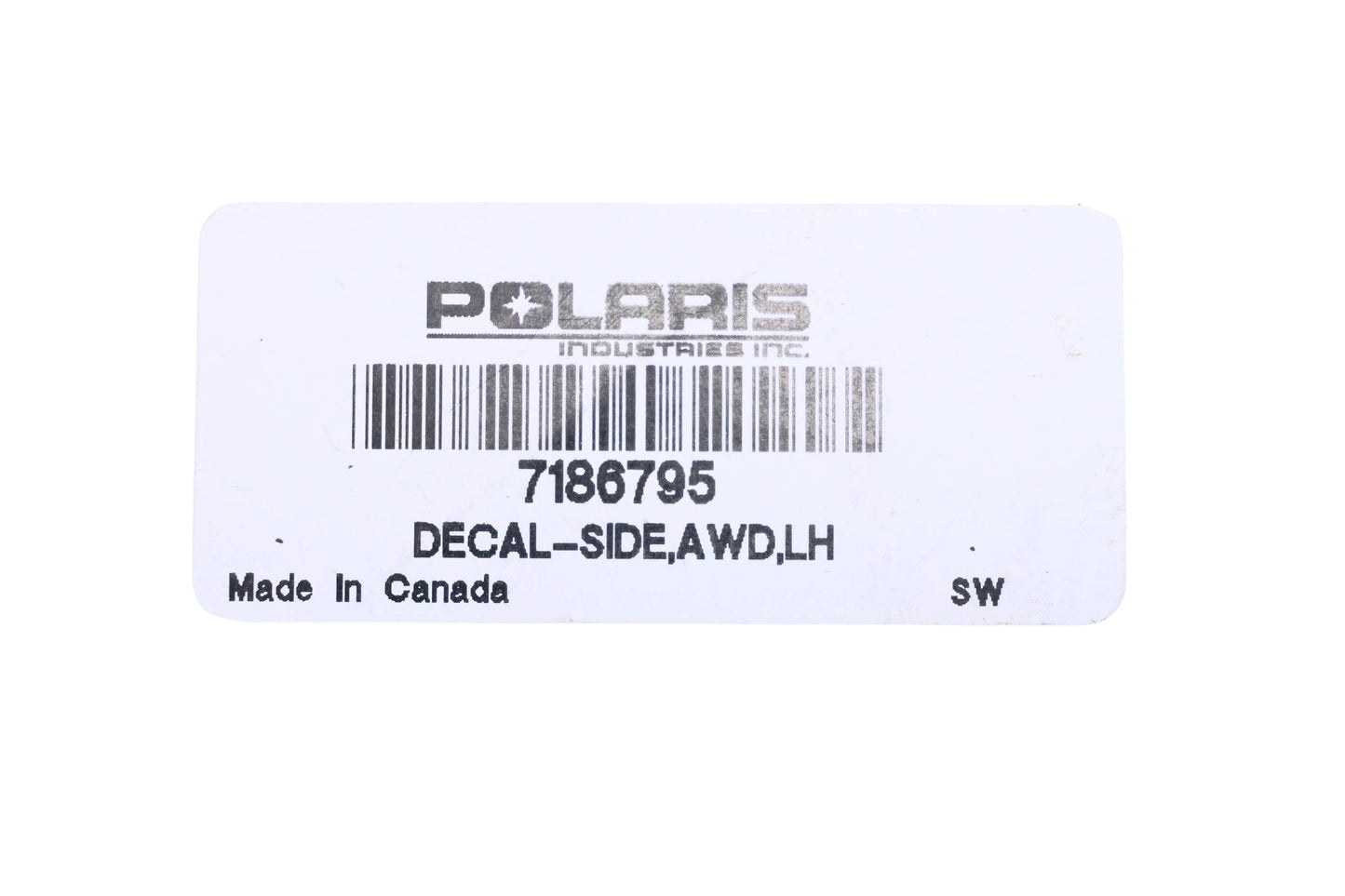 New OEM Polaris 7186795 Left Hand Side Decal NOS