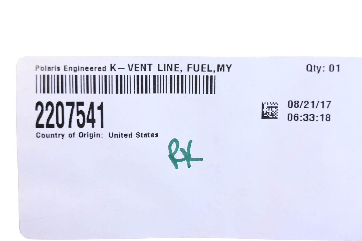 New OEM Polaris 2207541 K-Vent Line NOS